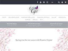 Tablet Screenshot of creativecrystal.com